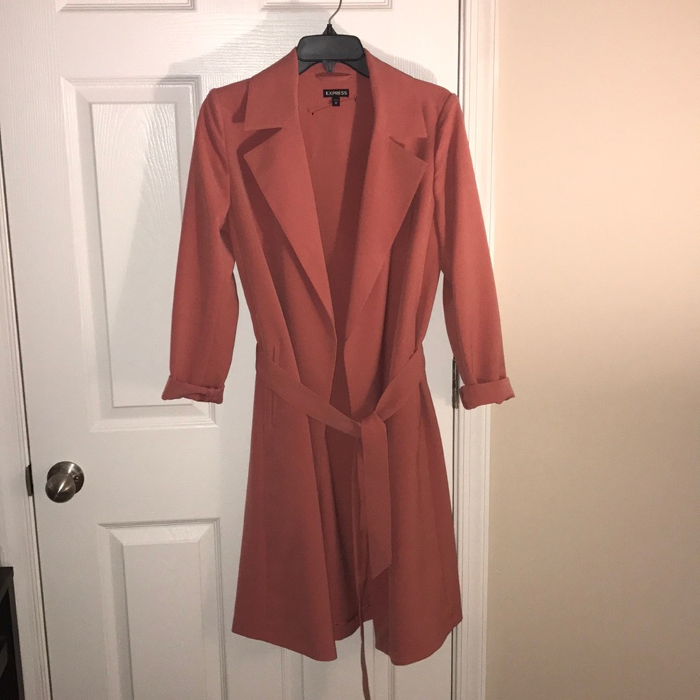 Salmon Trench Coat